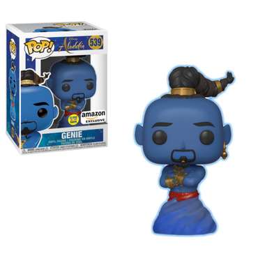 Funko POP! Disney: Aladdin - Genie (Glows in the Dark) Vinyl Figure #539 Amazon Exclusive (NOT 100% MINT) (ONLINE ORDER ONLY)