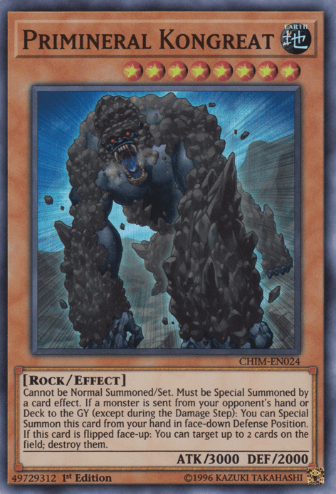 Primineral Kongreat [CHIM-EN024] Super Rare (ONLINE ORDER ONLY)