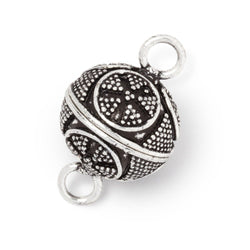 17.5mm Roval Miligrain Design Magnetic Clasp 1 piece (ONLINE ORDER ONLY)