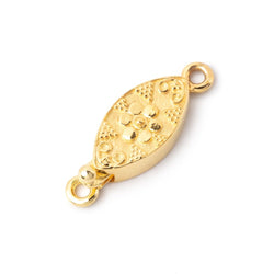 17.5x9mm Vermeil Floral Marquise Box Clasp 1 piece (ONLINE ORDER ONLY)