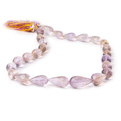 13x8-20x11mm Ametrine Straight Drilled Faceted Tear Drops 14 inch 25 pieces (ONLINE ORDER ONLY)