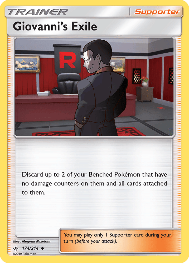 Giovanni's Exile (174/214) [Sun & Moon: Unbroken Bonds] (Online Only)