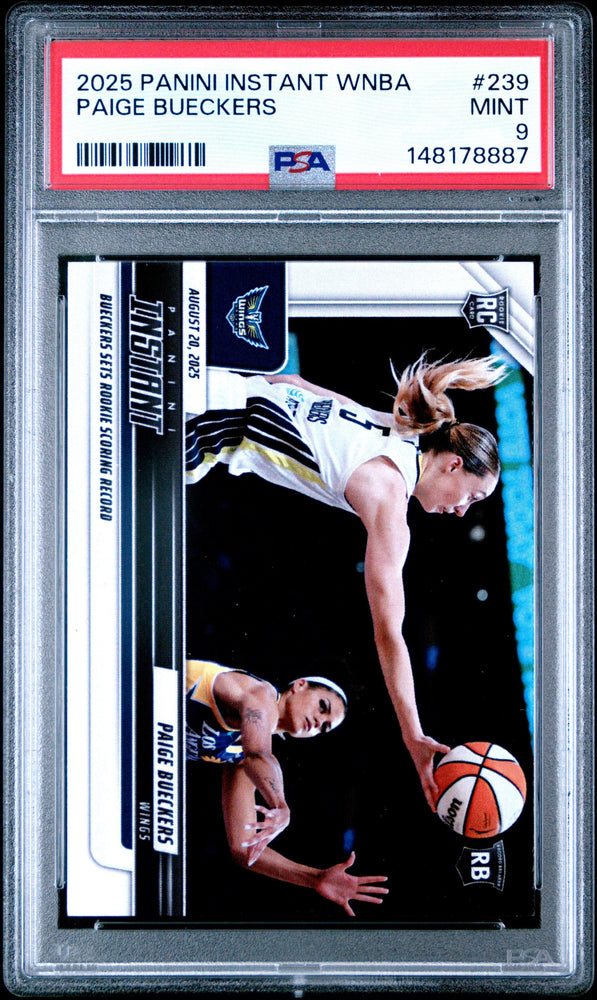Graded 2025 Panini Instant Paige Bueckers #239 Rookie RC Basketball Card PSA 9 Mint
