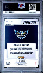 Graded 2025 Panini Instant Paige Bueckers #239 Rookie RC Basketball Card PSA 9 Mint