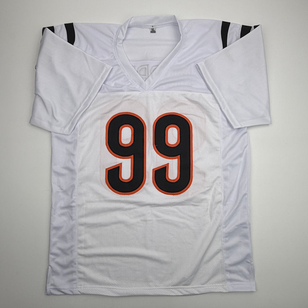 Autographed/Signed Myles Murphy Cincinnati White Football Jersey JSA COA