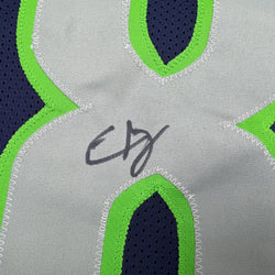 Autographed/Signed Elijah Arroyo Seattle Navy Blue Football Jersey JSA COA