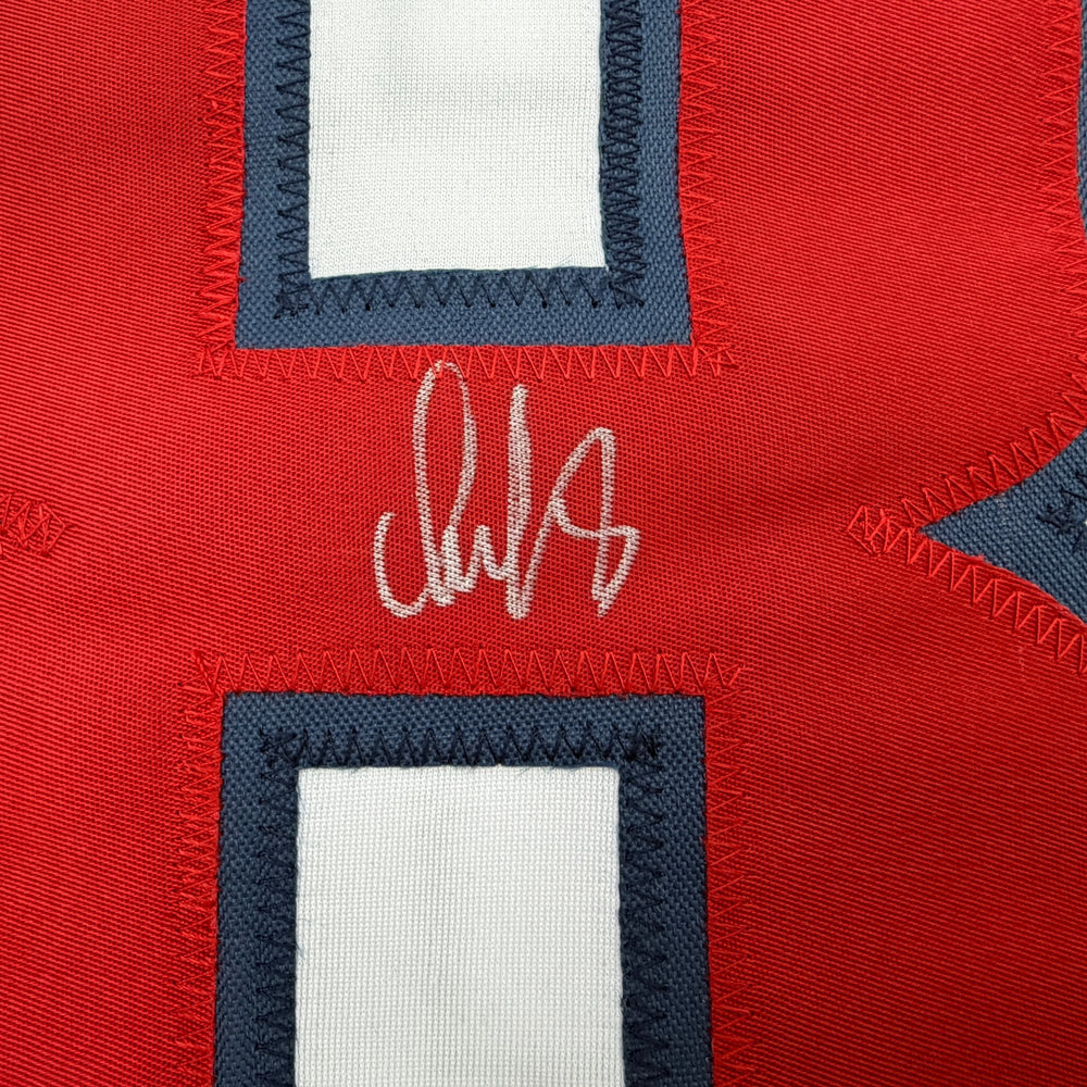 Autographed/Signed Alexander Alex Ovechkin Washington White Hockey Jersey Beckett BAS COA