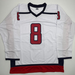 Autographed/Signed Alexander Alex Ovechkin Washington White Hockey Jersey Beckett BAS COA