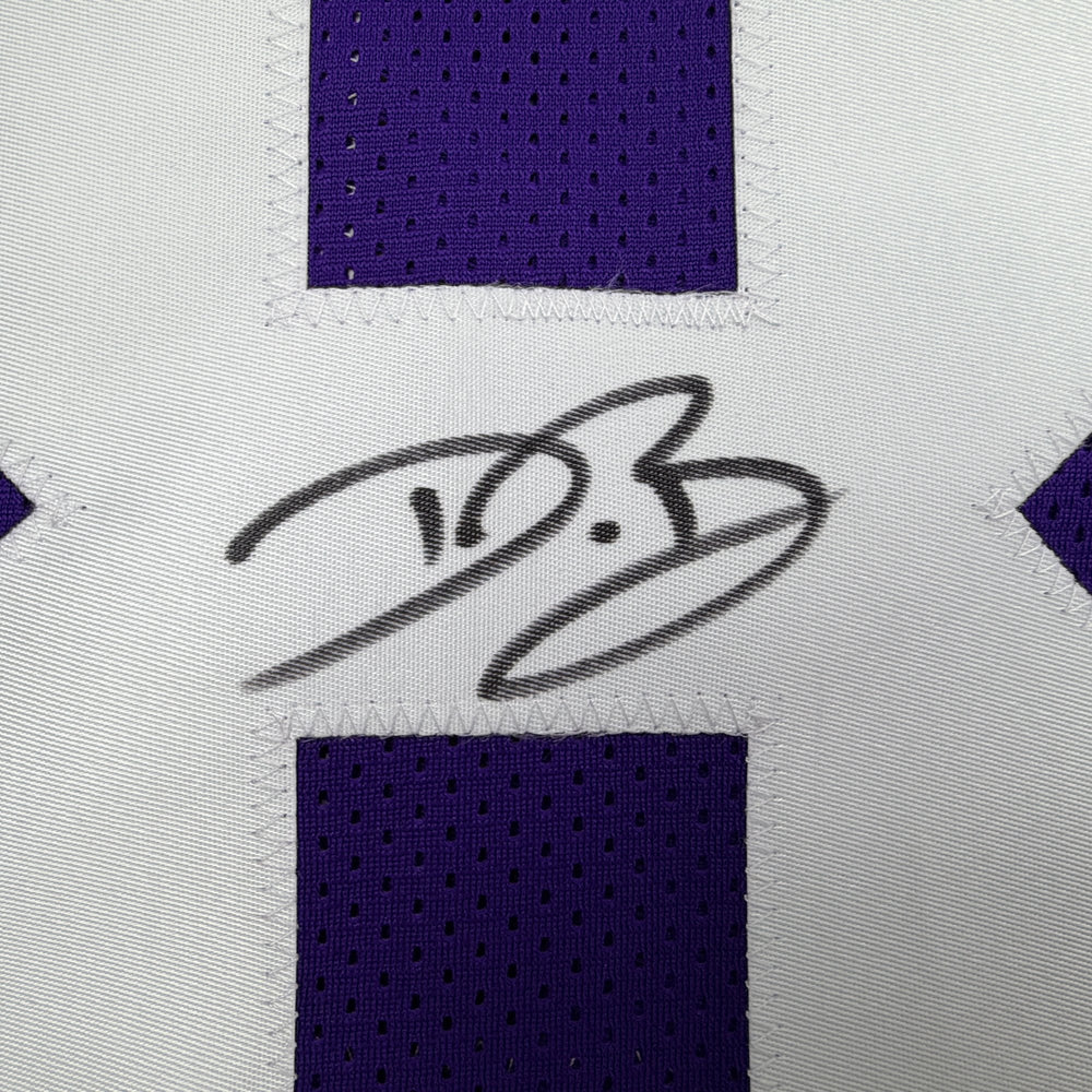 Autographed/Signed Dwayne Bowe LSU Purple College Football Jersey Beckett BAS COA