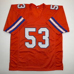 Autographed/Signed Randy Gradishar Denver Orange Football Jersey JSA COA
