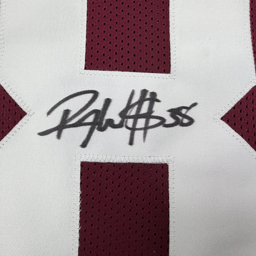 Autographed/Signed Roy Williams Oklahoma Maroon College Football Jersey Beckett BAS COA