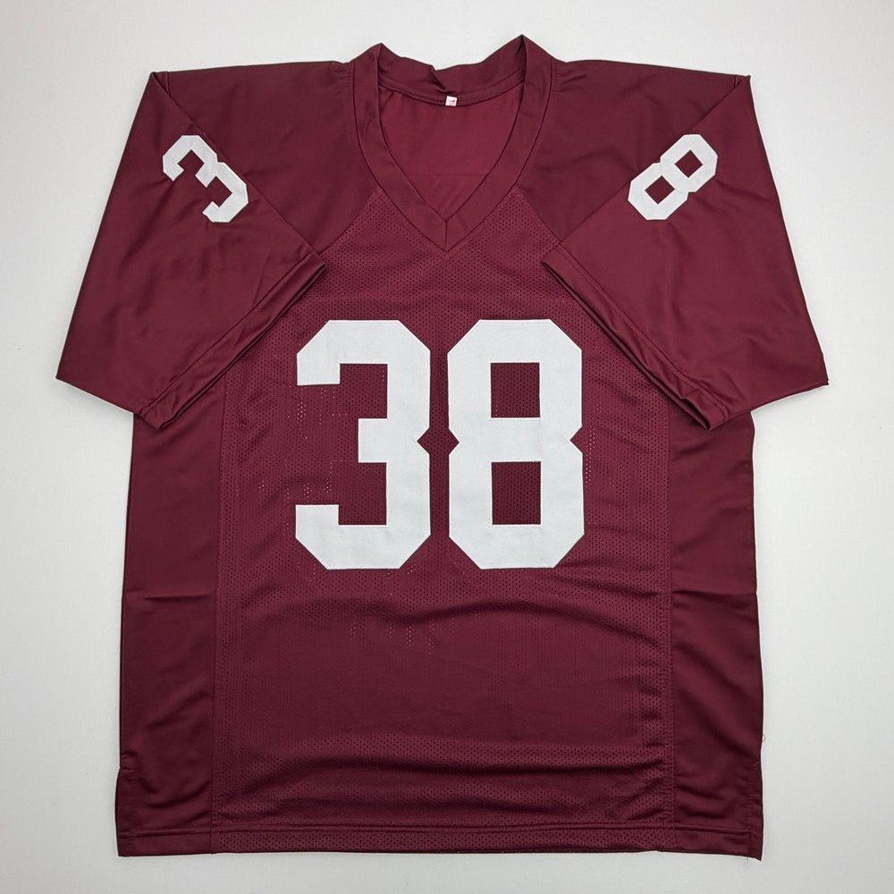 Autographed/Signed Roy Williams Oklahoma Maroon College Football Jersey Beckett BAS COA