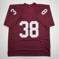 Autographed/Signed Roy Williams Oklahoma Maroon College Football Jersey Beckett BAS COA