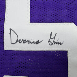 Autographed/Signed Derrius Guice LSU Purple College Football Jersey JSA COA