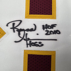 Autographed/Signed Russ Grimm HOF 2010 Washington Maroon Football Jersey JSA COA