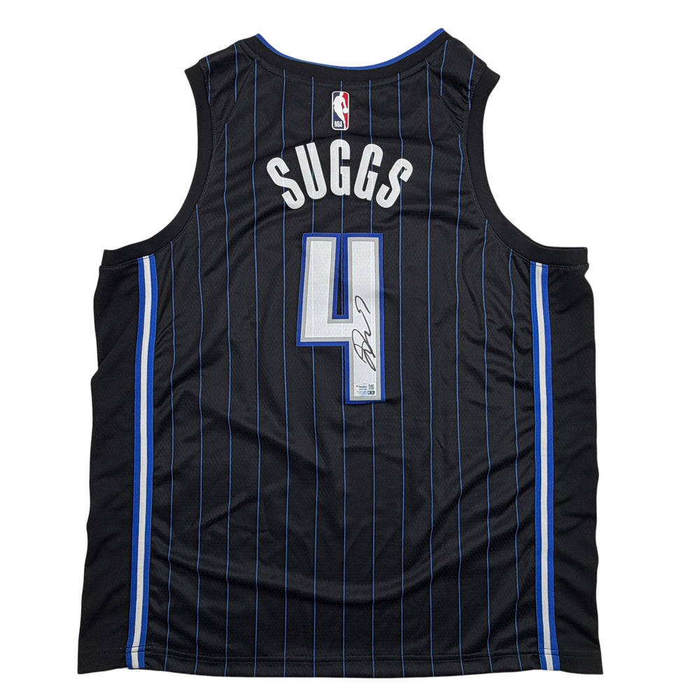 Autographed/Signed Jalen Suggs Orlando Magic Black Authentic Basketball Jersey Fanatics COA