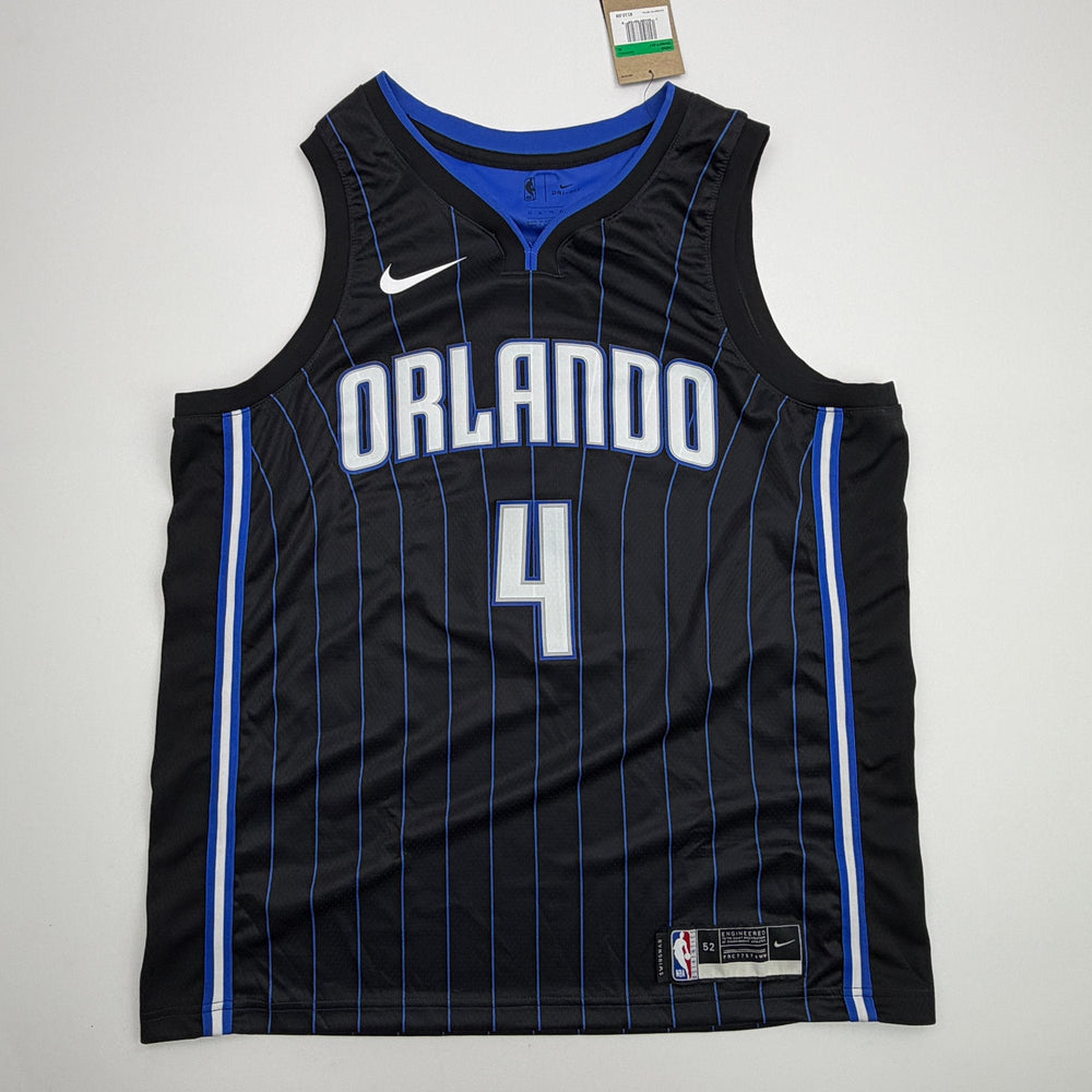 Autographed/Signed Jalen Suggs Orlando Magic Black Authentic Basketball Jersey Fanatics COA