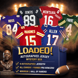 LOADED! Mystery Box 6x Autographed/Signed Football Jerseys with PSA JSA or Beckett COA