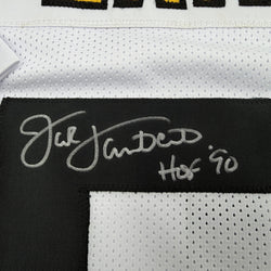 Autographed/Signed Jack Lambert Pittsburgh White Football Jersey JSA COA