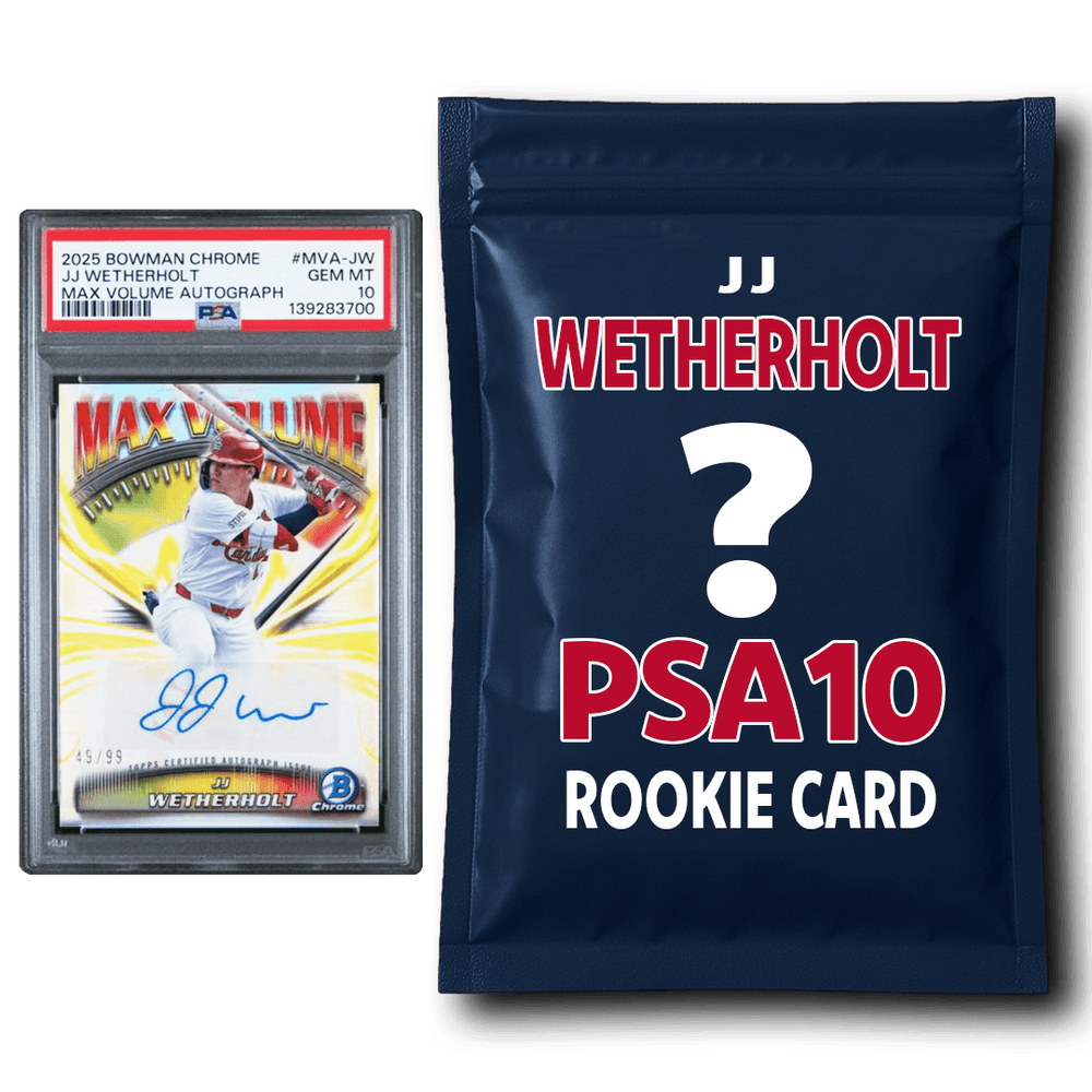 JJ Wetherholt PSA 10 Graded Rookie Baseball Card Mystery Pack