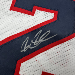 Autographed/Signed Joe Johnson Atlanta White Basketball Jersey Beckett BAS COA