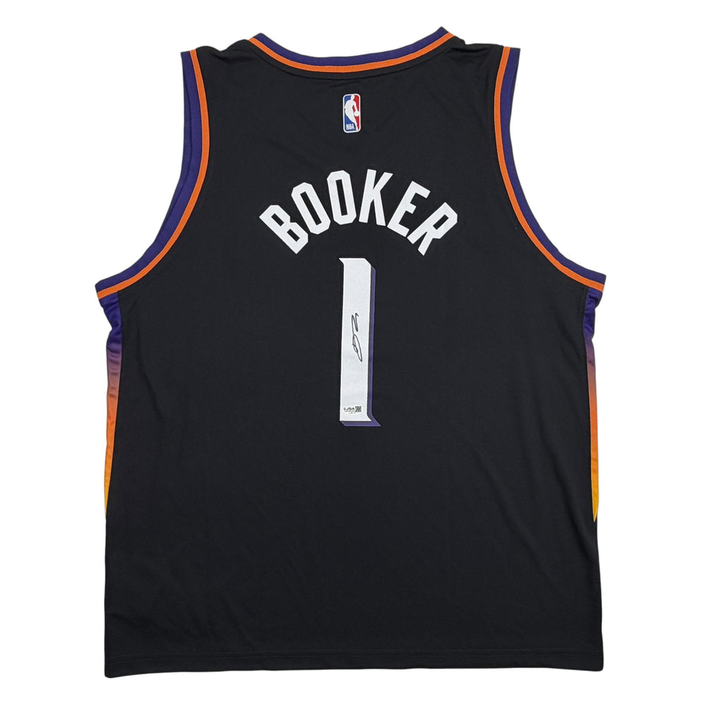 Autographed/Signed Devin Booker Phoenix Suns Black Authentic Basketball Jersey JSA COA