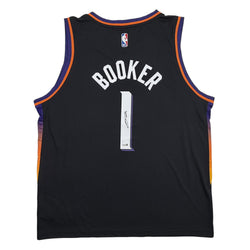 Autographed/Signed Devin Booker Phoenix Suns Black Authentic Basketball Jersey JSA COA