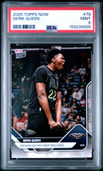 Graded 2025 Topps Now Derik Queen #79 Rookie RC Basketball Card PSA 9 Mint