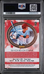 Graded 2018 Panini Diamond Kings Shohei Ohtani #76 Facing Right Rookie RC Baseball Card PSA 9 Mint
