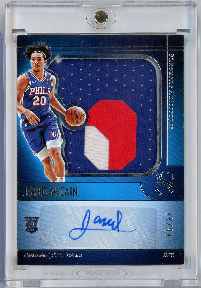 2024 Panini Silhouette Jared McCain #SILJAR /99 Silhouette Autographs Rookie RC Basketball Card