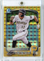 2025 Bowman Chrome Konnor Griffin #BCP86 /50 Gold Refractor Rookie RC Baseball Card
