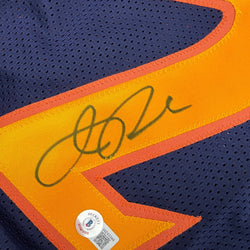 Autographed/Signed Jason Richardson Golden State Navy Blue Basketball Jersey Beckett BAS COA