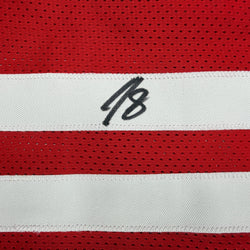 Autographed/Signed Jabari Smith Jr. Houston Red Basketball Jersey Tristar COA