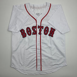 Autographed/Signed Jim Lonborg Cy Young 67 Boston White Baseball Jersey JSA COA