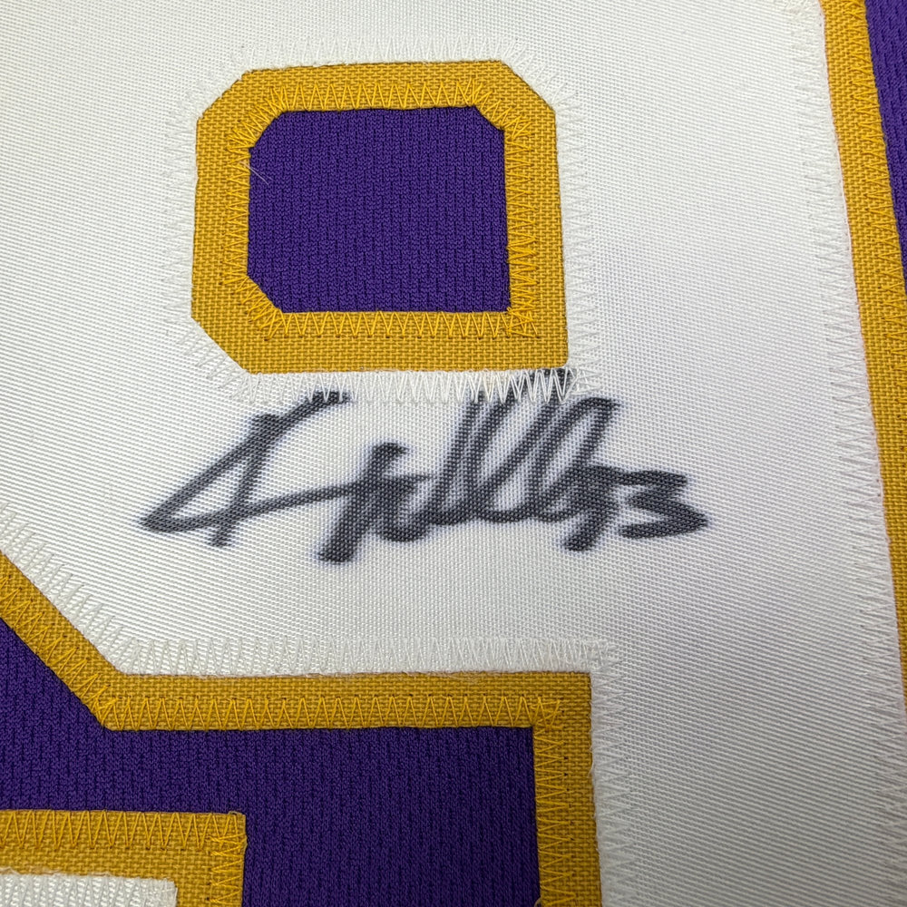 Autographed/Signed Kevin Williams Wall Minnesota Purple Football Jersey JSA COA