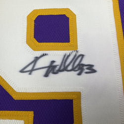Autographed/Signed Kevin Williams Wall Minnesota Purple Football Jersey JSA COA