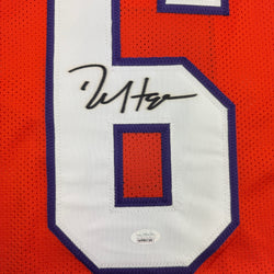 Autographed/Signed DeAndre Hopkins Clemson Orange College Football Jersey JSA COA