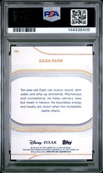 Graded 2025 Topps Chrome Disney Dash Parr #151 Yellow Mini Diamonds The Incredibles Trading Card PSA 10 Gem Mint
