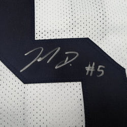 Autographed/Signed Jahan Dotson Penn State White College Football Jersey Beckett BAS COA