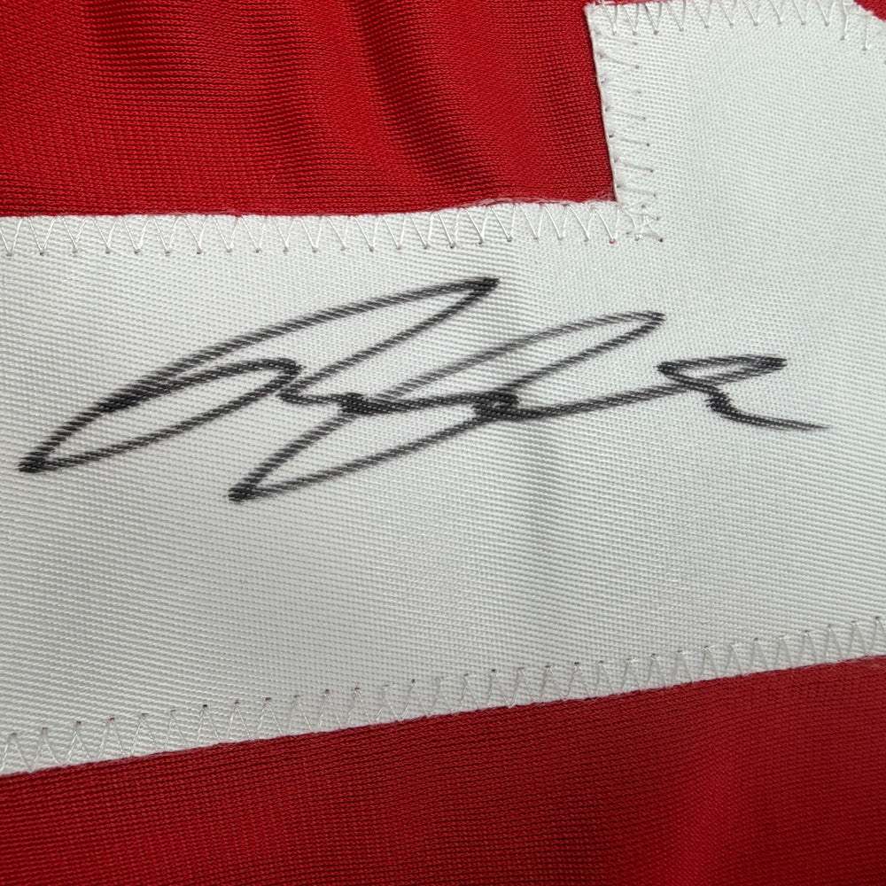 Autographed/Signed Ricky Pearsall San Francisco Red Pro Cut Football Jersey Beckett BAS COA (ONLINE ORDER ONLY)