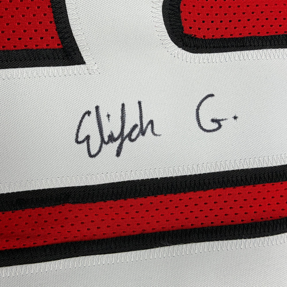 Autographed/Signed Elijah Griffin Georgia Red College Football Jersey JSA COA
