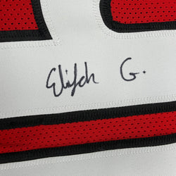 Autographed/Signed Elijah Griffin Georgia Red College Football Jersey JSA COA
