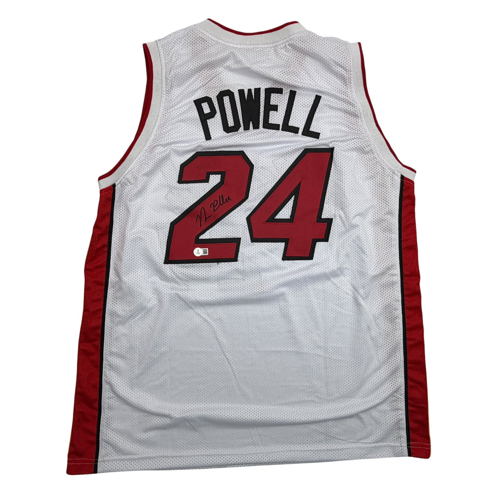 Autographed/Signed Norman Powell Miami White Basketball Jersey Beckett BAS COA