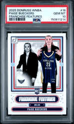Graded 2025 Panini Donruss WNBA Paige Bueckers #16 Franchise Features Rookie RC Basketball Card PSA 10 Gem Mint (ONLINE ORDER ONLY)