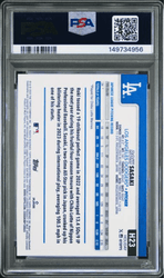 Graded 2025 Topps Holiday Roki Sasaki #H23 SP Rookie RC Baseball Card PSA 9 Mint