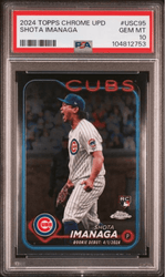 Graded 2024 Topps Chrome Update Shota Imanaga #USC95 Rookie RC Baseball Card PSA 10 Gem Mint
