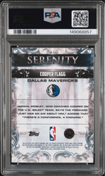 Graded 2025 Topps Chrome Cooper Flagg #SY11 Serenity Raywave Rookie RC Basketball Card PSA 10 Gem Mint