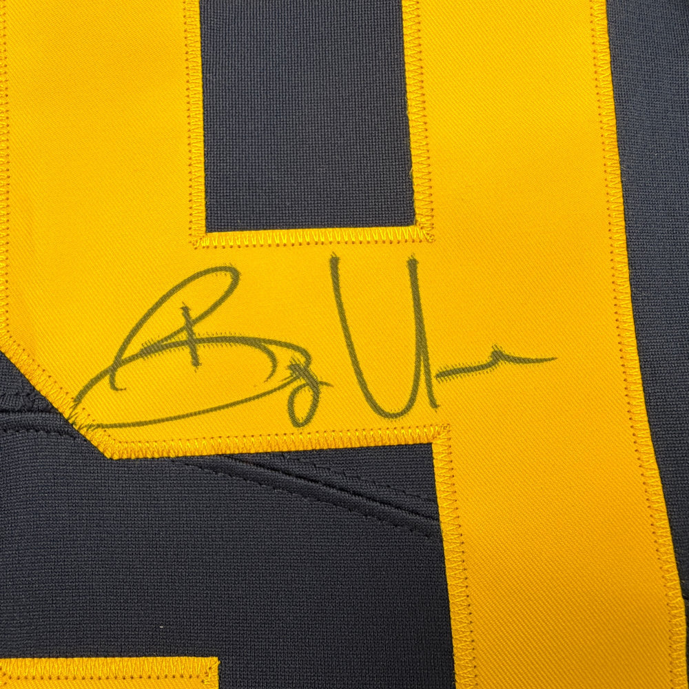 Autographed/Signed Bryce Underwood Michigan Blue College Football Jersey JSA COA