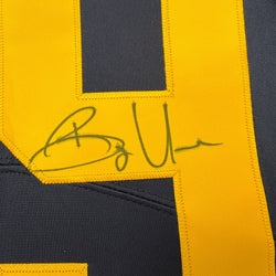 Autographed/Signed Bryce Underwood Michigan Blue College Football Jersey JSA COA