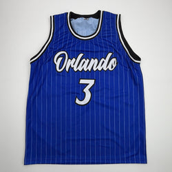 Autographed/Signed Desmond Bane Orlando Blue Pinstripe Basketball Jersey Beckett BAS COA (ONLINE ORDER ONLY)